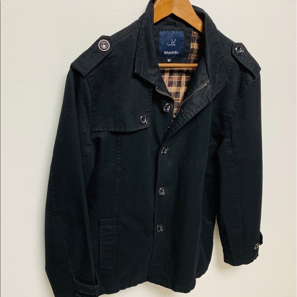Wantdo Black Fall Casual Cotton Jacket Medium - Picture 3 of 8